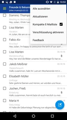 Mail android App screenshot 17