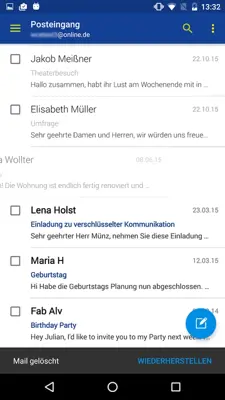 Mail android App screenshot 18